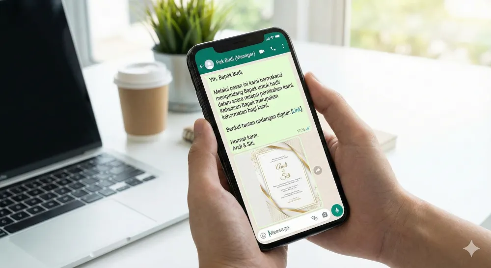 Contoh Undangan Pernikahan WhatsApp untuk Rekan Kerja dan Atasan: Formal & Profesional