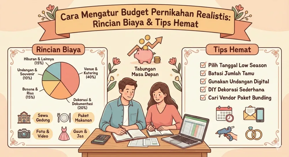 Cara Mengatur Budget Pernikahan Realistis: Rincian Biaya & Tips Hemat