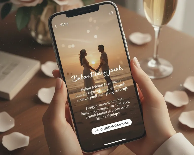Contoh Caption Undangan Digital Aesthetic: Kata-kata Puitis yang Cocok untuk Story WhatsApp