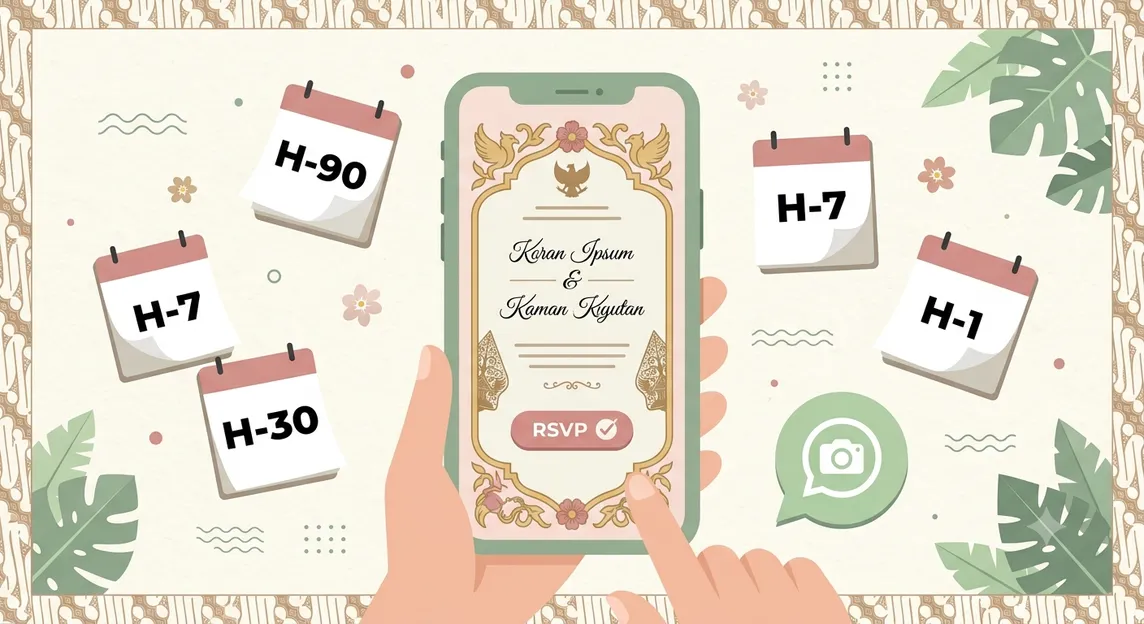 Kapan Waktu yang Tepat Kirim Undangan Digital? Panduan Timeline H-90 sampai H-1
