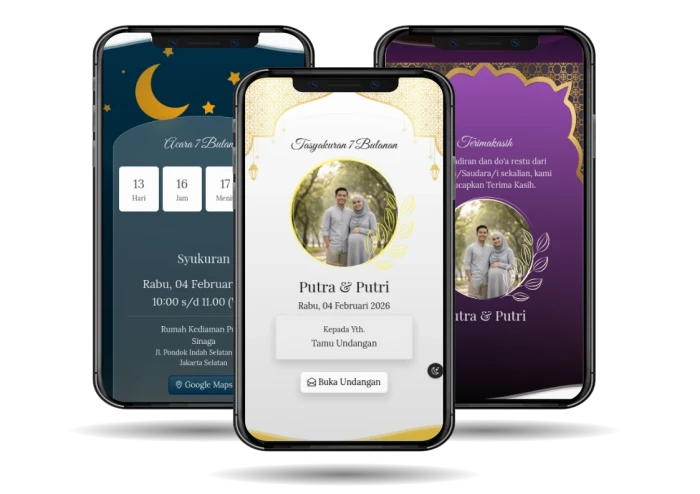 contoh undangan 7 bulanan online