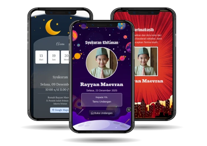 undangan khitanan digital responsif