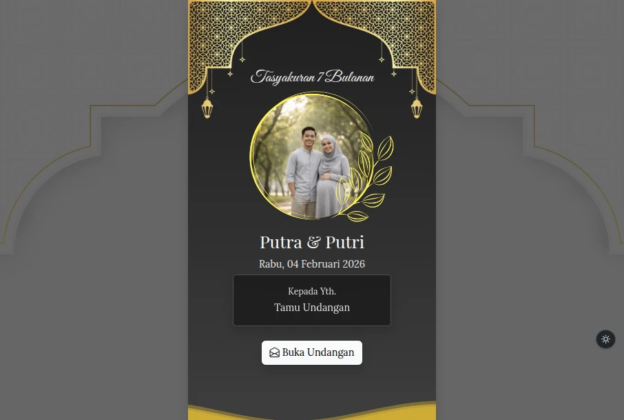 Tema 7 Bulanan Purple Plum Lantern - dark Mode
