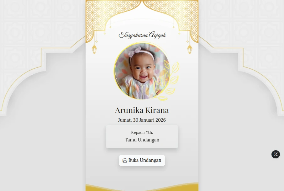 Tema Aqiqah Purple Plum Lantern