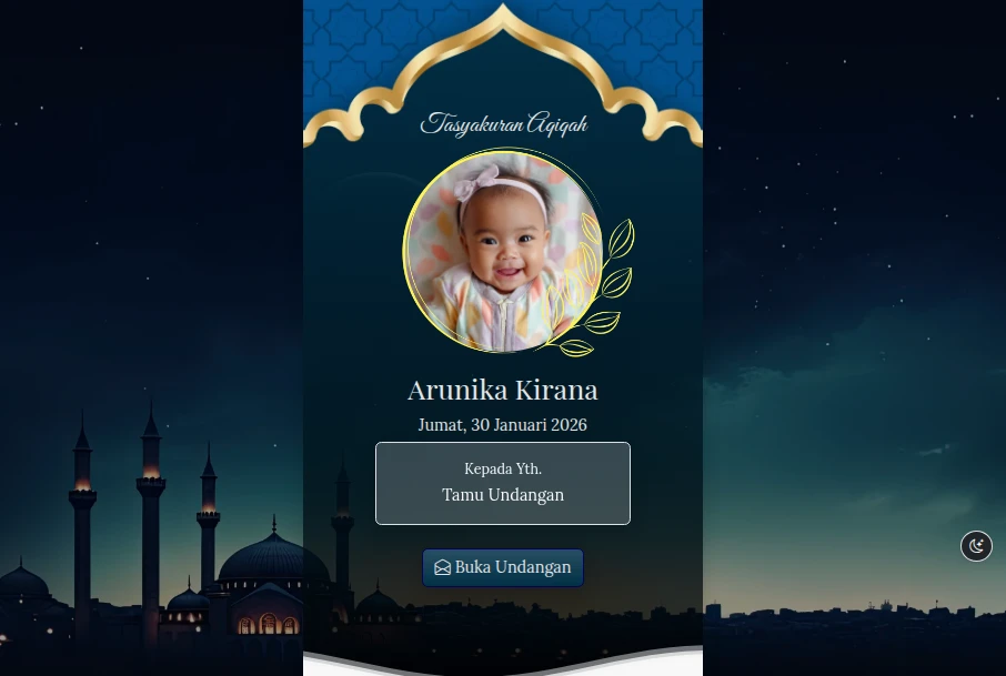 Tema Aqiqah Purple Plum Lantern