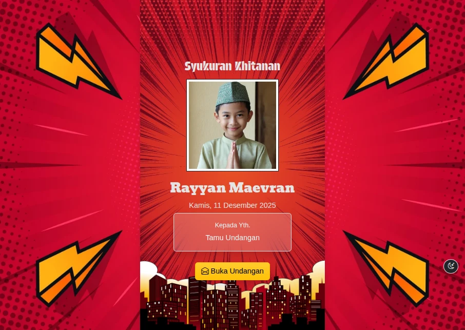 Tema Khitanan Superhero