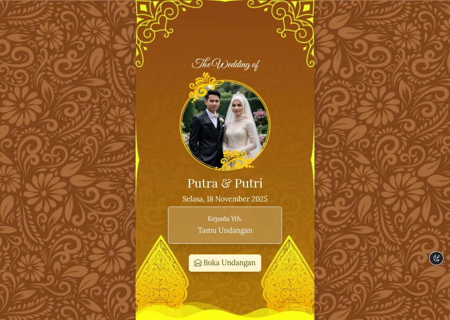 Tema Pernikahan Batik Elegan