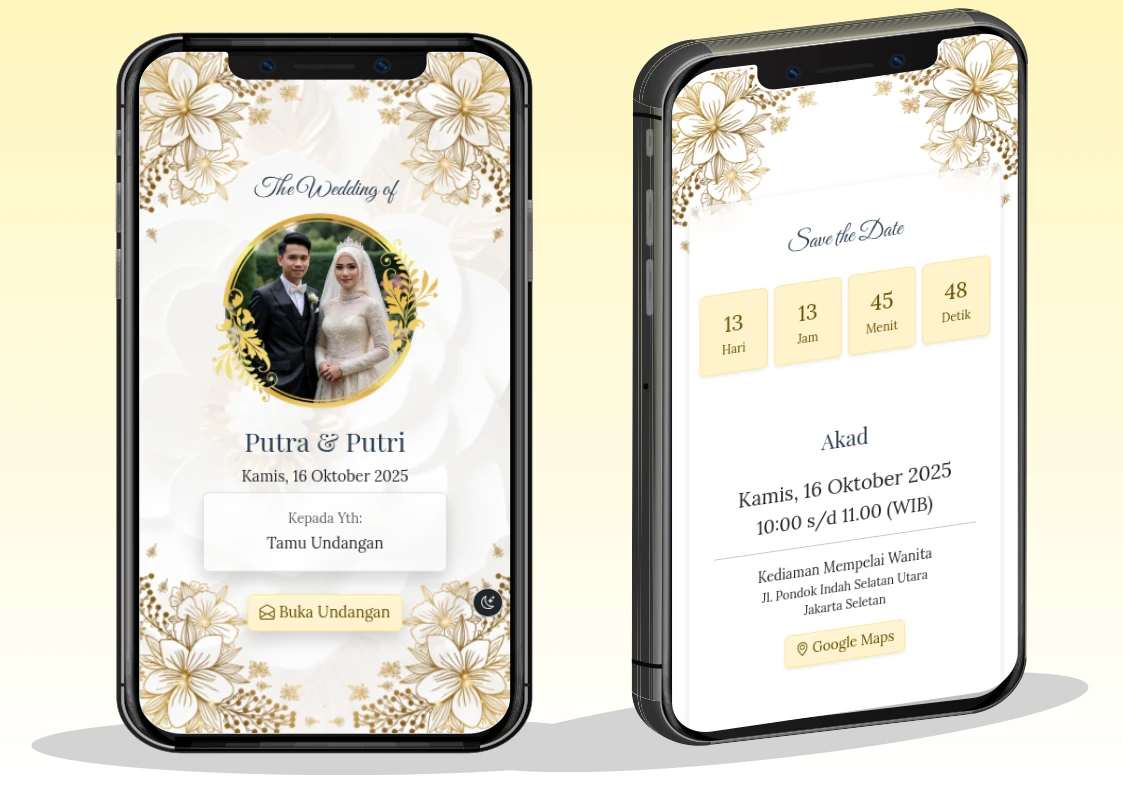 Wedding: Golden White Elegance