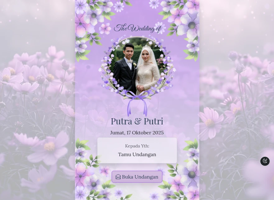 Tema Pernikahan Lavender Breeze
