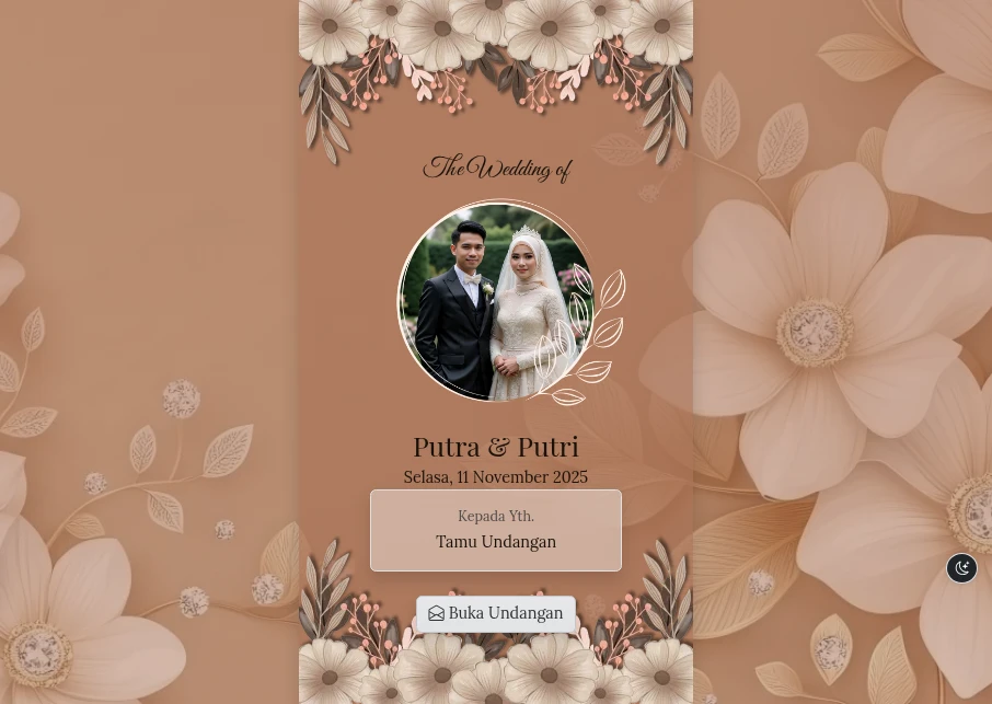 Tema Pernikahan Mocha Romance
